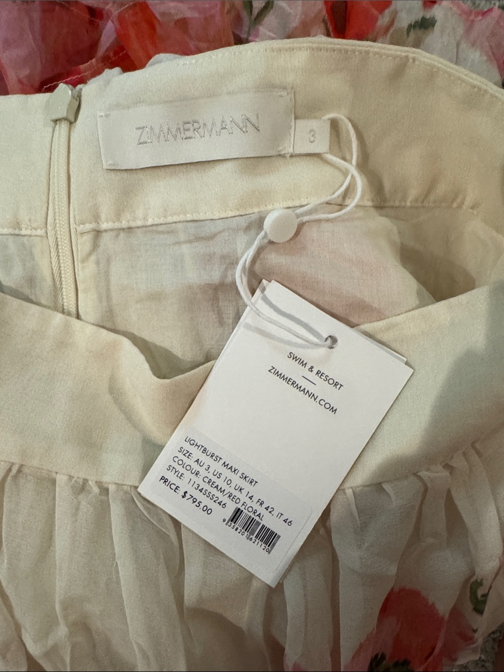 Zimmermann Lightburst Maxi Skirt (missing belt) - Picture 2 of 3